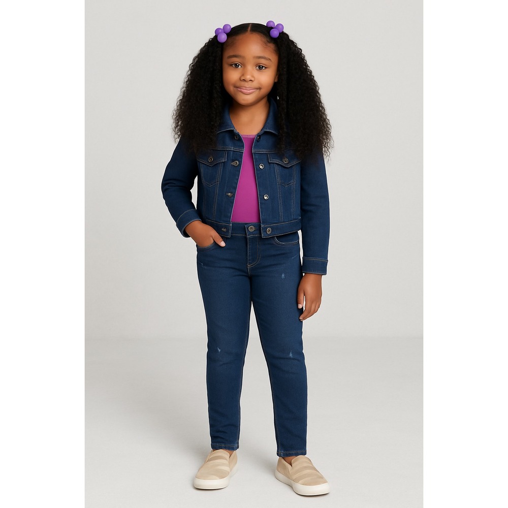 Girls' Blue Jean Jeggings Size 10 Plus – Cat & Jack Mid-Rise Pull-On